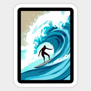 Surf Tube Sticker